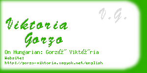 viktoria gorzo business card